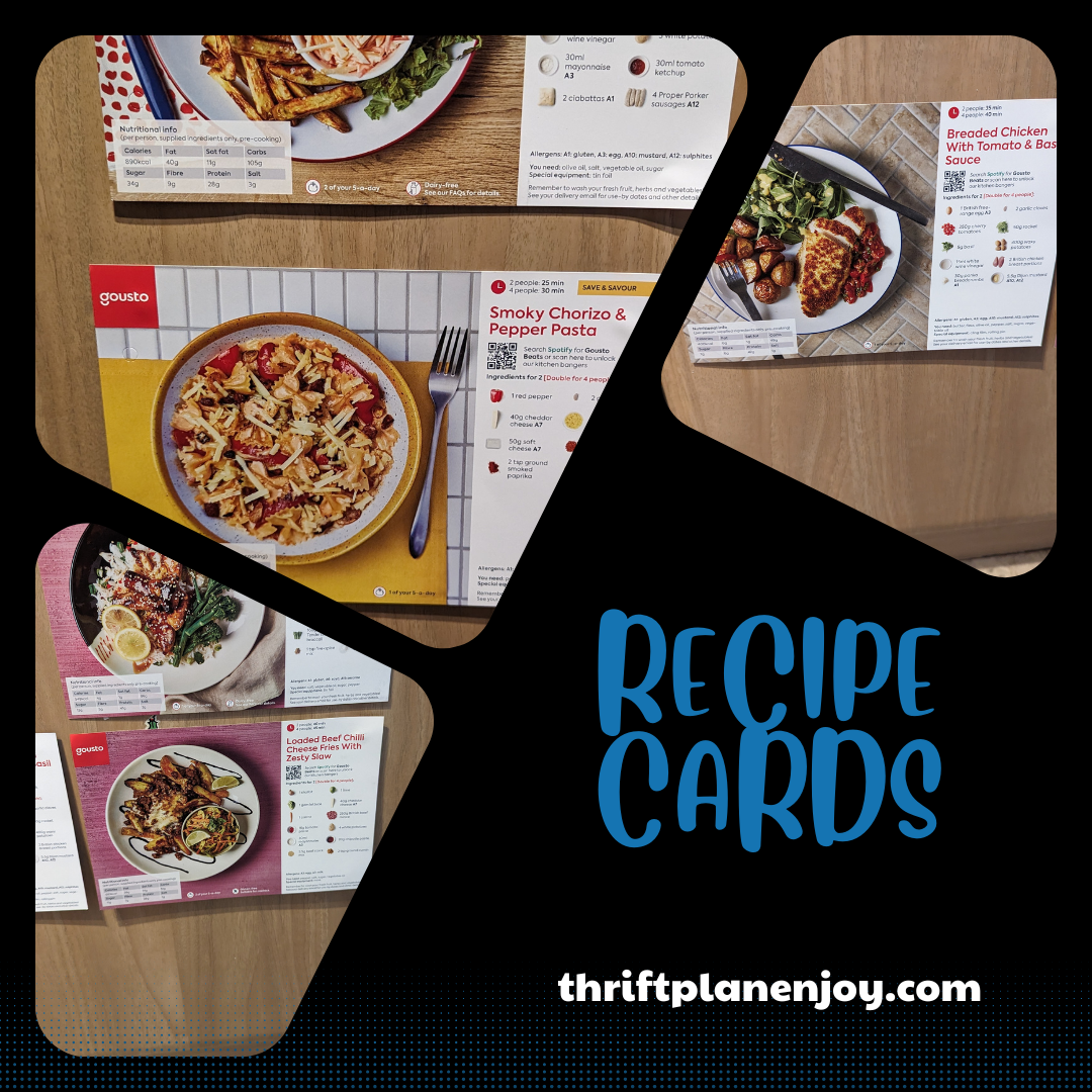 recipe cards